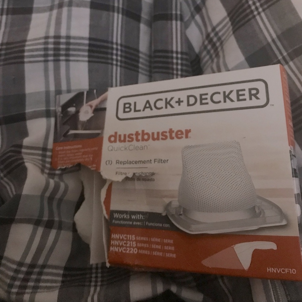 Hnvc110,215,220 dustbuster eplacement filter black n decker